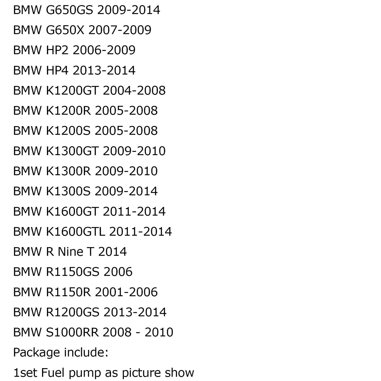 Fuel Pump For BMW R1200GS F700 800 GS R1200 K1200 R1150R 2000-2015 & Strainer