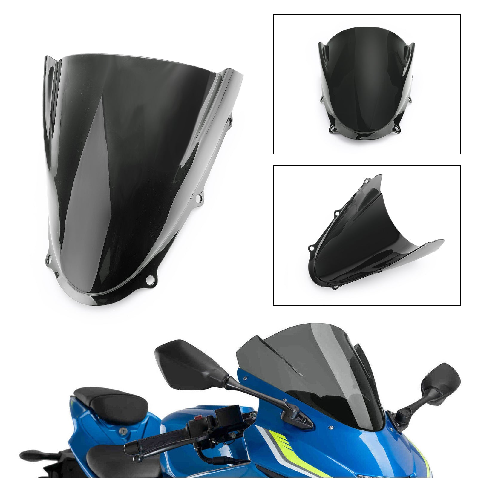 ABS Windshield Windscreen Wind Shield Protector for Suzuki 2017-2018 GSXR 125