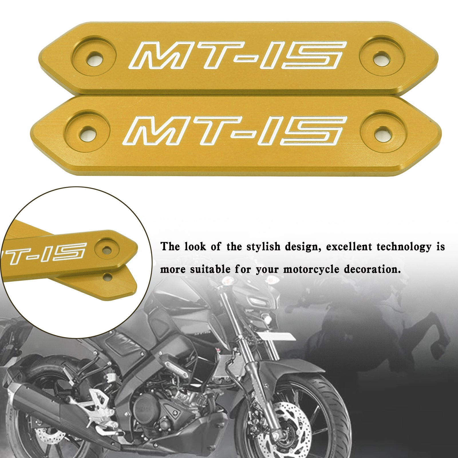 Accessori in lega di alluminio Copertura del corpo per Yamaha MT 15 MT-15 MT15 2018-2020 Generico