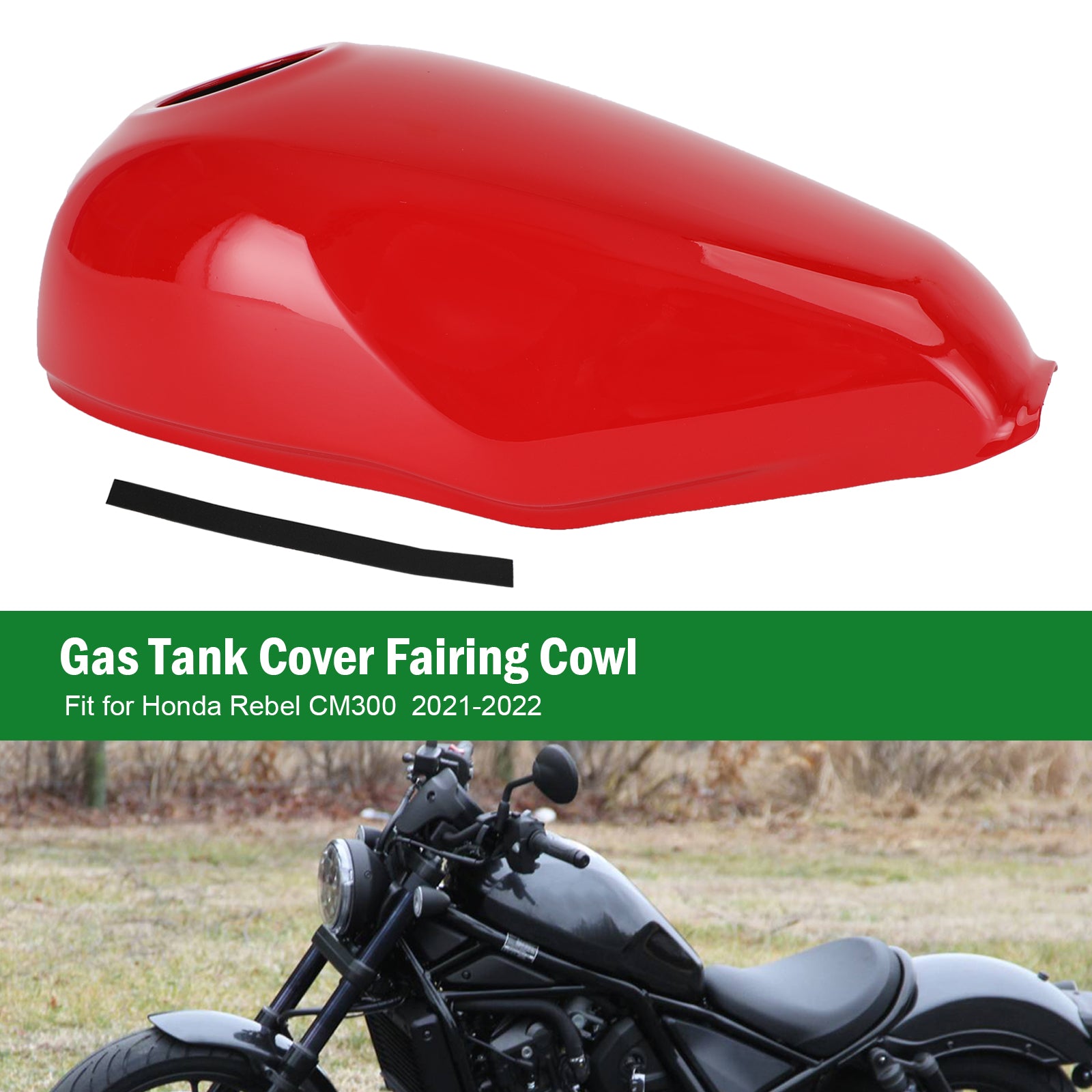 Gas Tank Cover Trim Fairing Cowl for Honda Rebel CMX300 CMX500 2017-2022 Generic