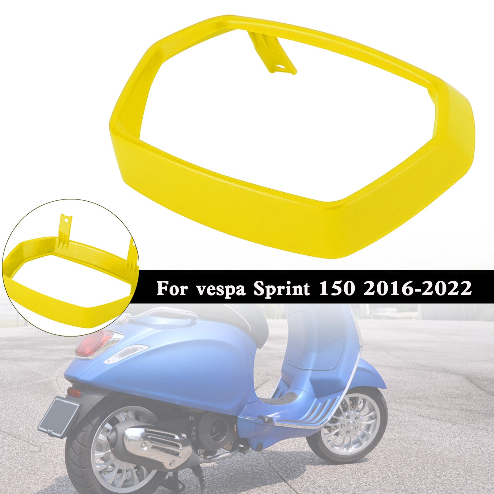 Headlight Bezel Trim Rim Cap Guard Cover For vespa Sprint 150 2016-2022