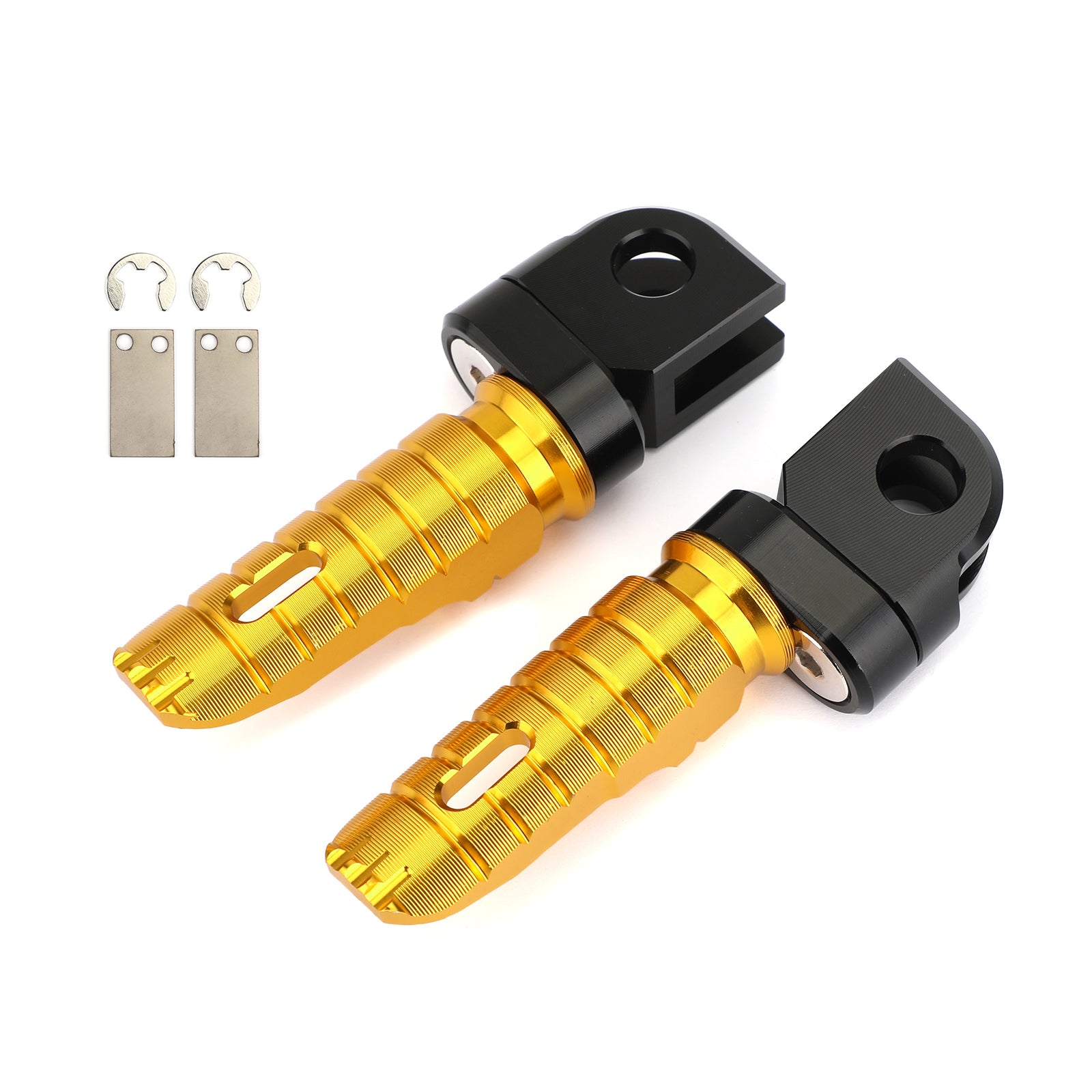 Reposapiés delanteros para Kawasaki ZZR1400 06-16 W800 11-17 ER-6F 09-16 ZX-6R 09-17 Z650 17-20 Oro