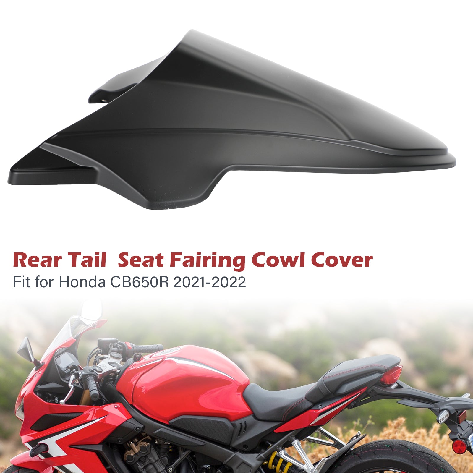 Rear Tail Seat Fairing Cowl Cover for Honda CB650R 2021-2022 Generic