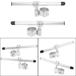 ユニバーサル調整可能回転可能 CNC ビレットクリップオンフォークチューブハンドルバーキット 45mm 汎用