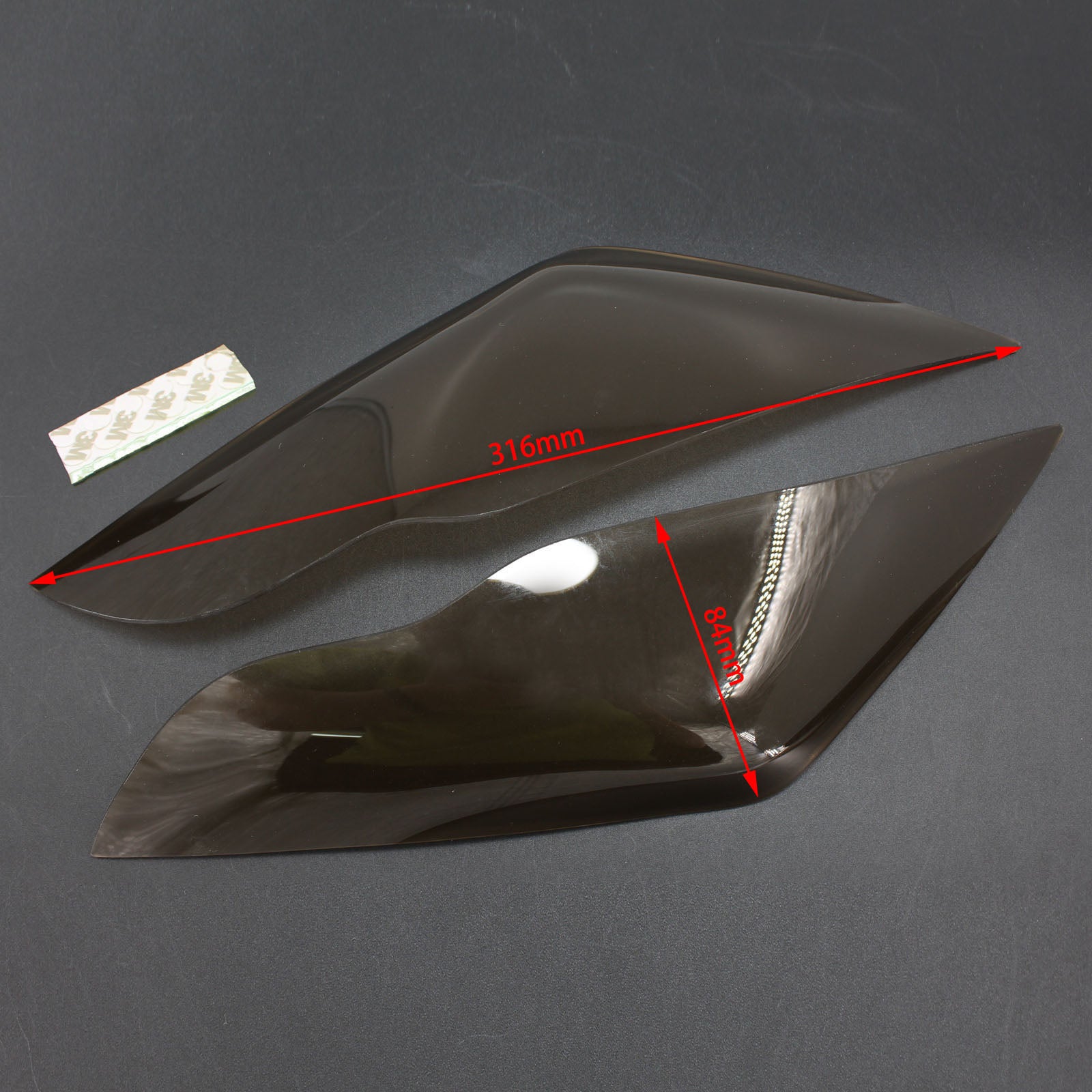 Protección de lente de faro delantero para Kawasaki Zx-10R Zx 10R 2011-2015 Smoke Generic