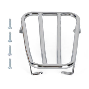 Chrome-Plated Floor Board Luggage Carry Support Rack For VESPA GTS GTV GTL GT
