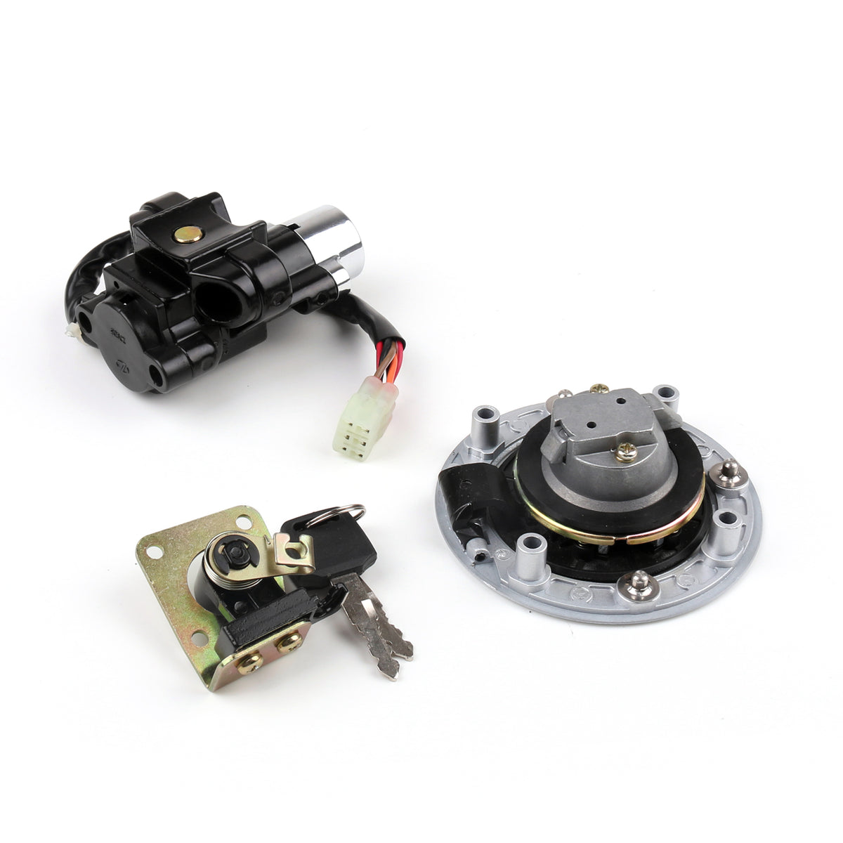 Ignition Switch Fuel Cap Lock Set Key for Suzuki Katana GSX600F GSX750F 98-06