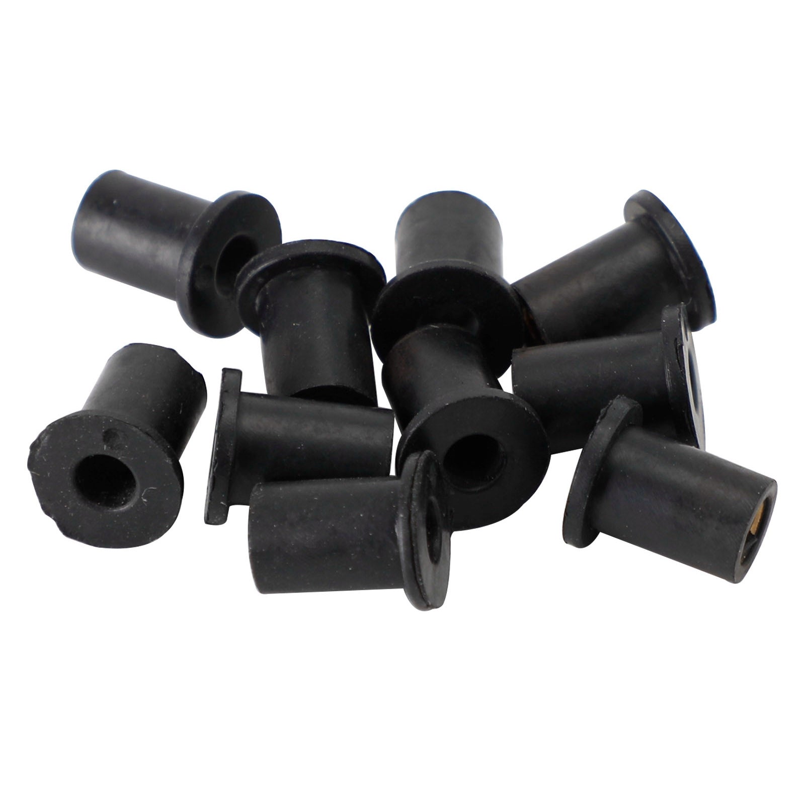 10 Quantity M4 Rubber Well Nut Windscreen & Fairing 8mm 5/16" Wellnuts