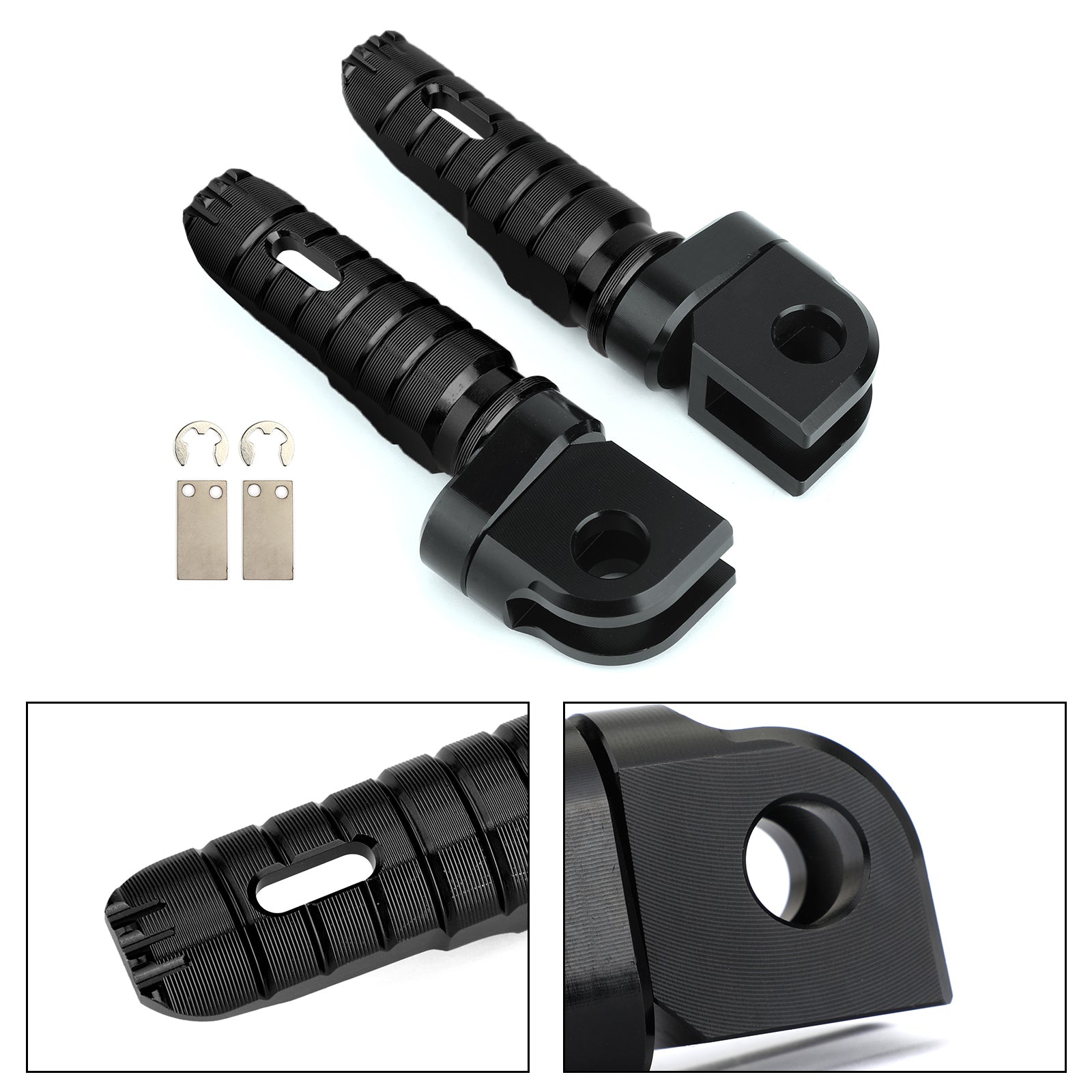 Reposapiés delanteros para KAWASAKI Z300 Z400 Z800 Z650 Z900 Z1000 NINJA 650 Negro