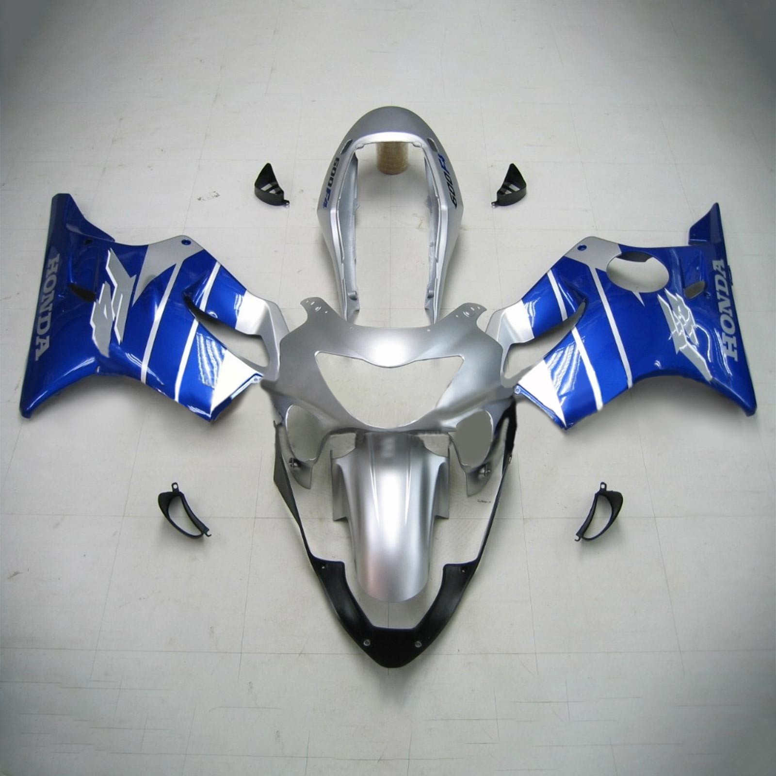 Amotopart Honda CBR600F4 1999-2000 Blu&SKit di carenatura fegato