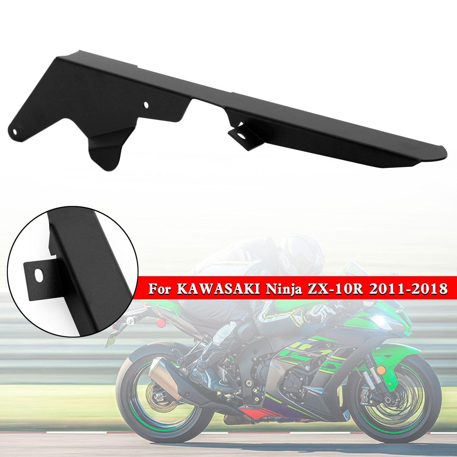 Couvercle de protection de chaîne de pignon pour KAWASAKI ZX-10R 2011 – 2018