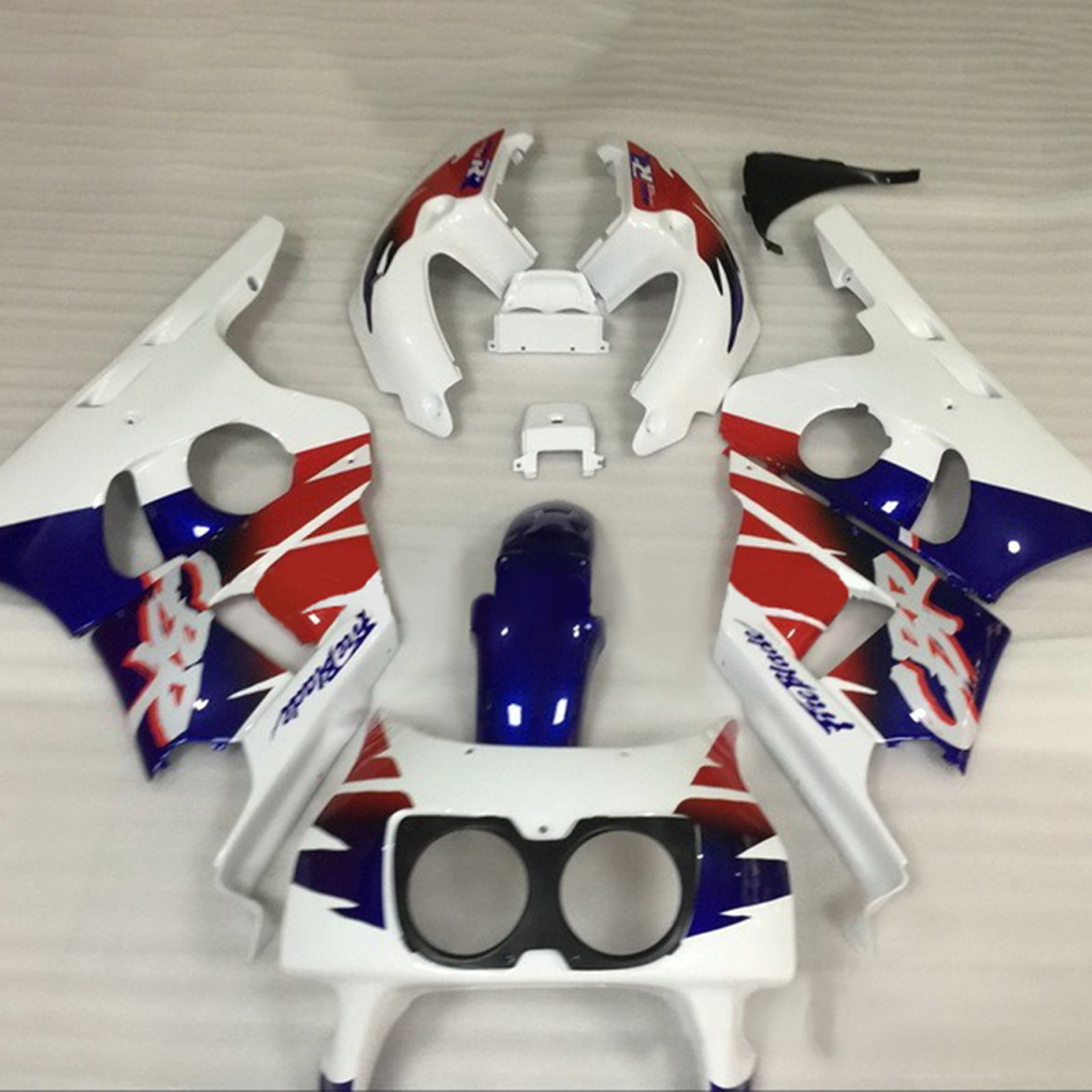 Amotopart 1990-1999 Honda CBR400RR NC29 Fairing Red&Blue Kit