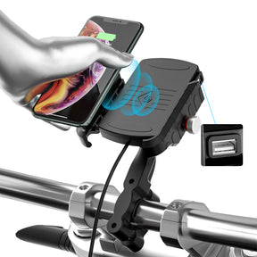 Wireless Charge Bracket 15W Phone Extension Bracket For Motocycle Motorbike BlackB Generic