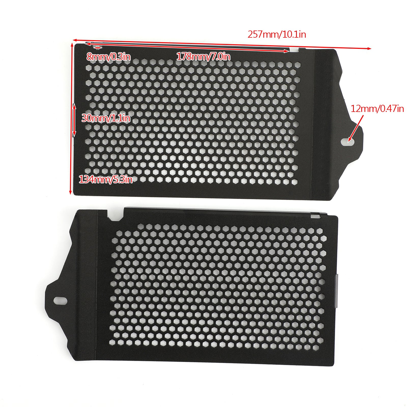 Pair Black Aluminum Radiator Guard for BMW R1200GS LC / Adventure 2013-2019