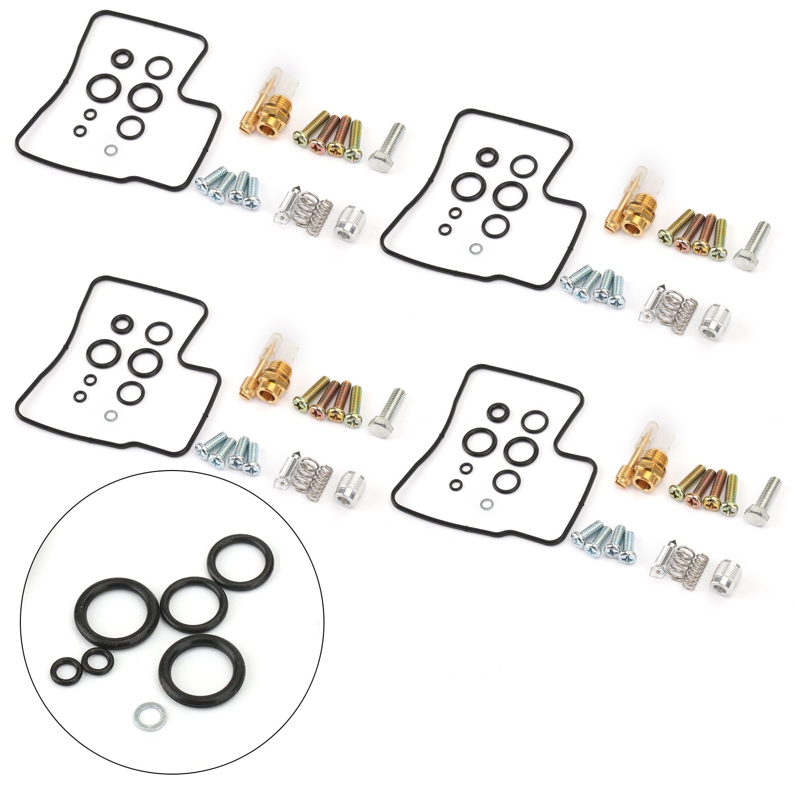 Kit de reconstrucción de reparación de carburador 4x para Honda Magna VF700C Interceptor VF700F