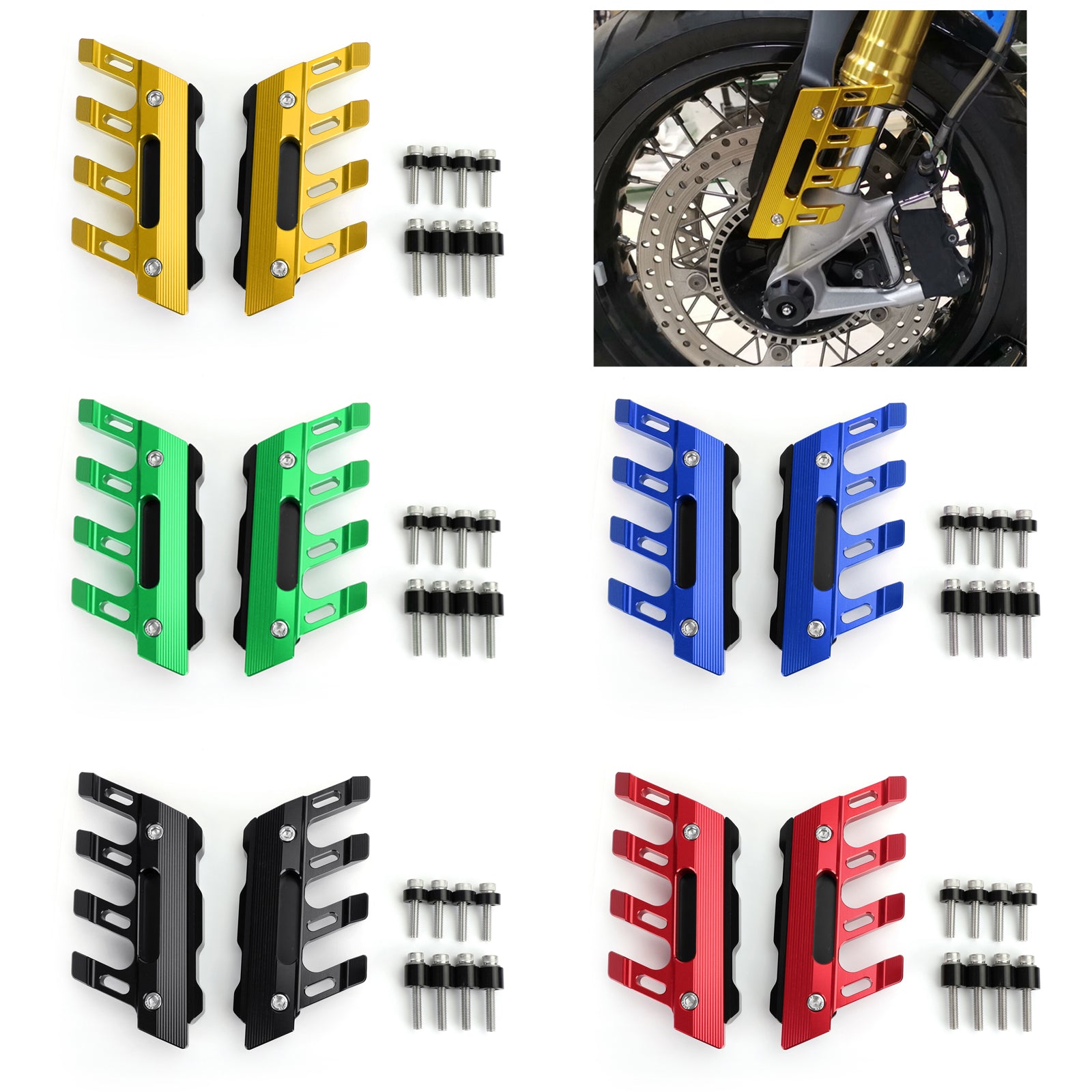 Vorderer Kotflügelschutz links + rechts, passend für Universal-Motorräder