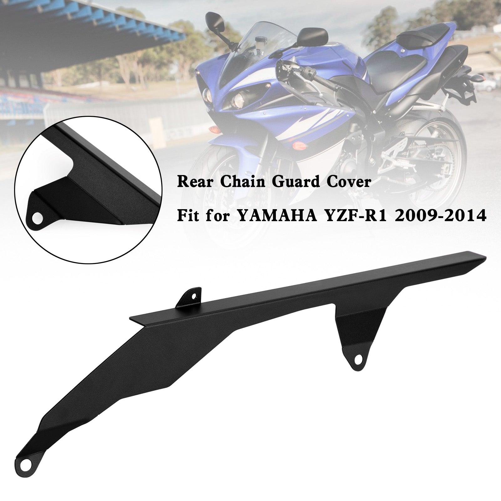 Rear Sprocket Chain Guard Protector Cover For YAMAHA YZF R1 2009-2014 Generic