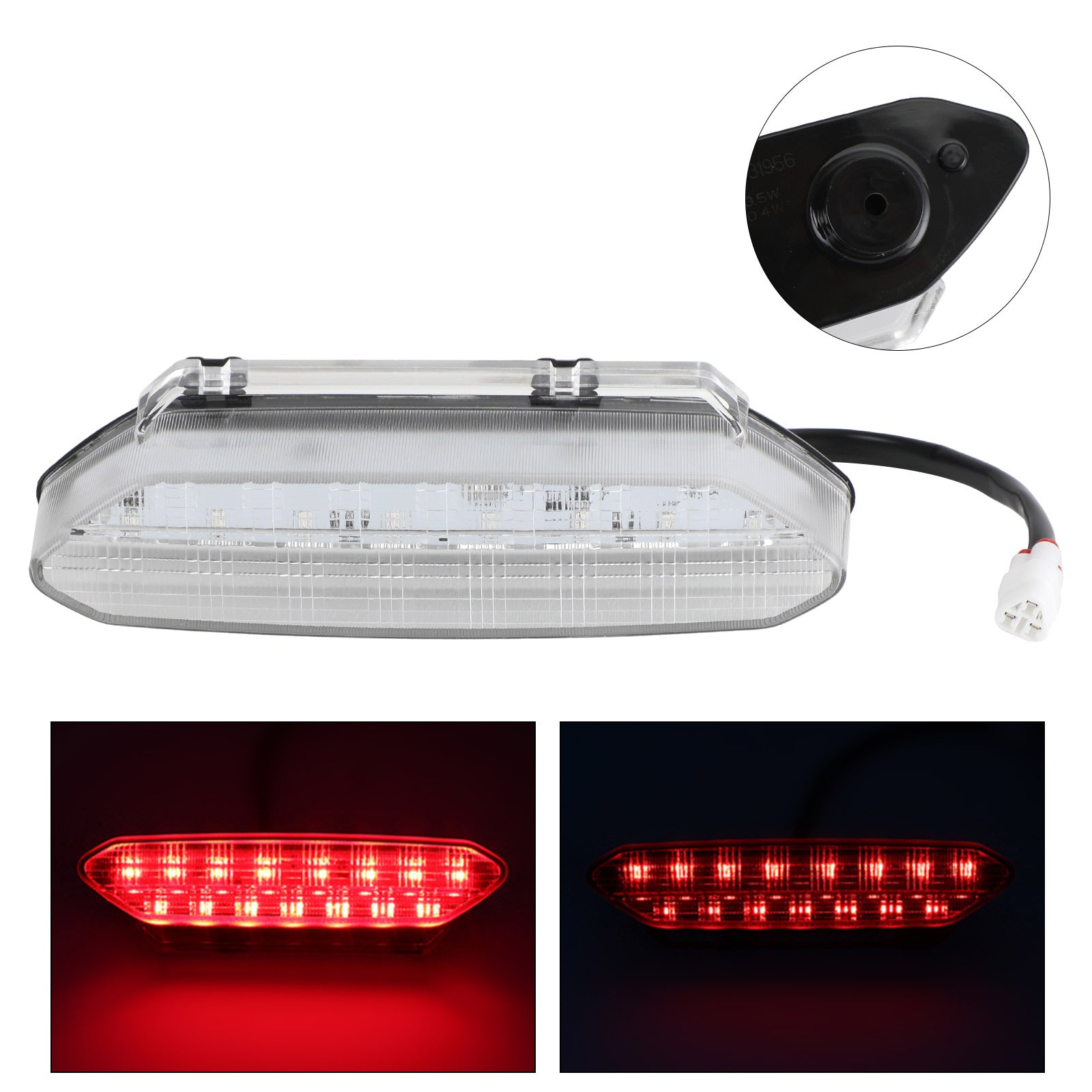 Feu arrière LED pour YAMAHA YFZ450 YFZ 450 2006-2009 5TG-84710-21-00 générique