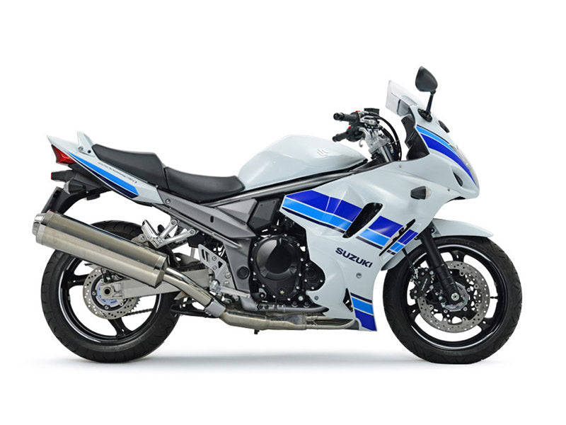 Amotopart 2012–2014 Suzuki GSX1250 FA Verkleidung, Weiß und Blau