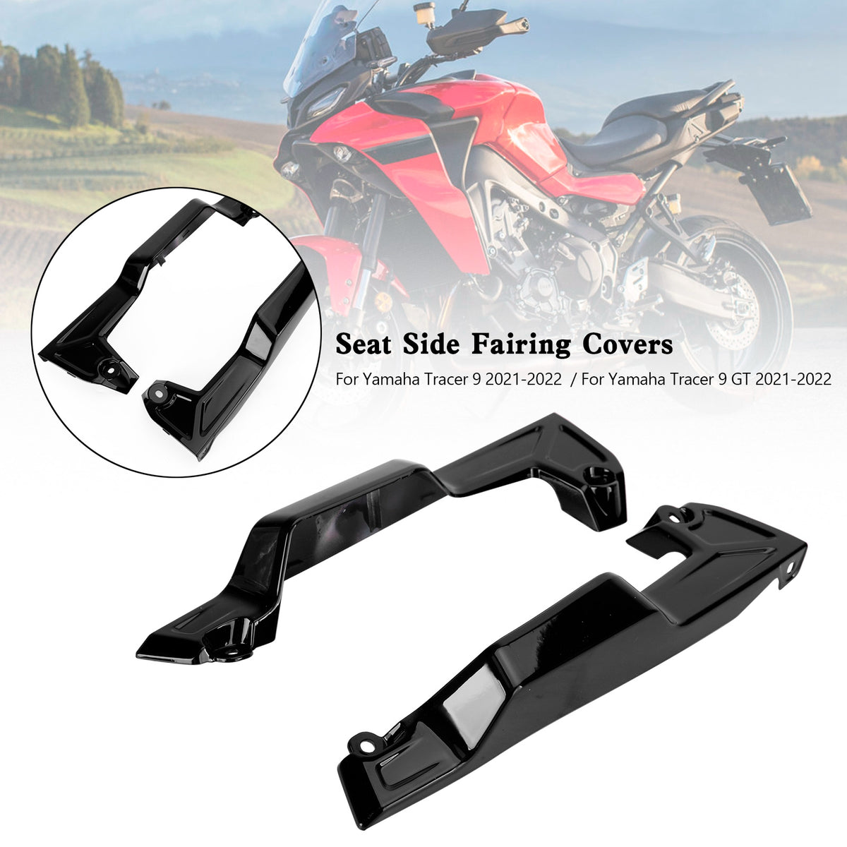 Rear Tail Seat Side Fairing Covers For Yamaha Tracer 9 GT 2021-2022