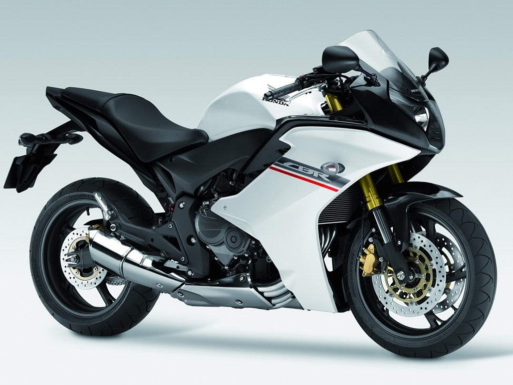 Amotopart 2011-2013 Honda CBR600F Kit de carenado blanco