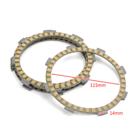 Clutch Kit Steel & Friction Plates fit for Yamaha XT125 RT100 RS100 TZR80 YBR125