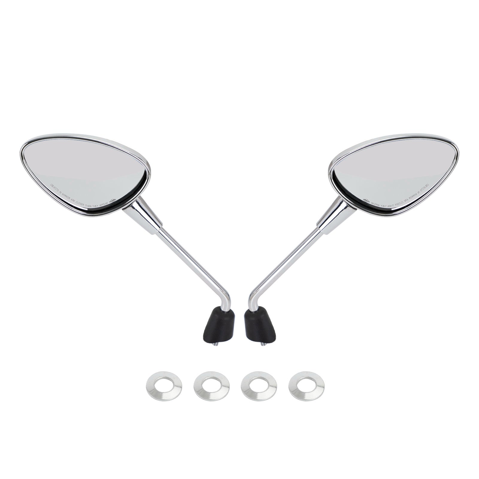 Mirror PAIR Chrome For Vespa GTS HPE, Sprint, Primavera, 50, 125, 150, Elettrica