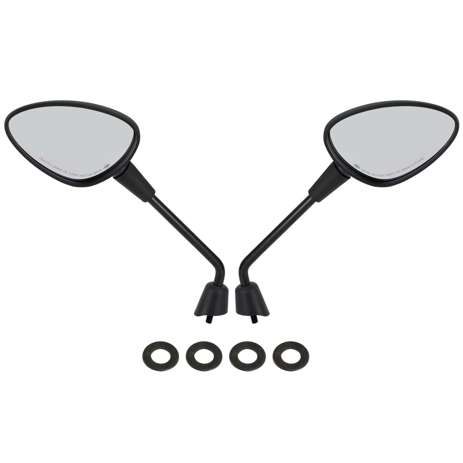 Mirror PAIR Black For Vespa GTS HPE, Sprint, Primavera, 50, 125, 150,
