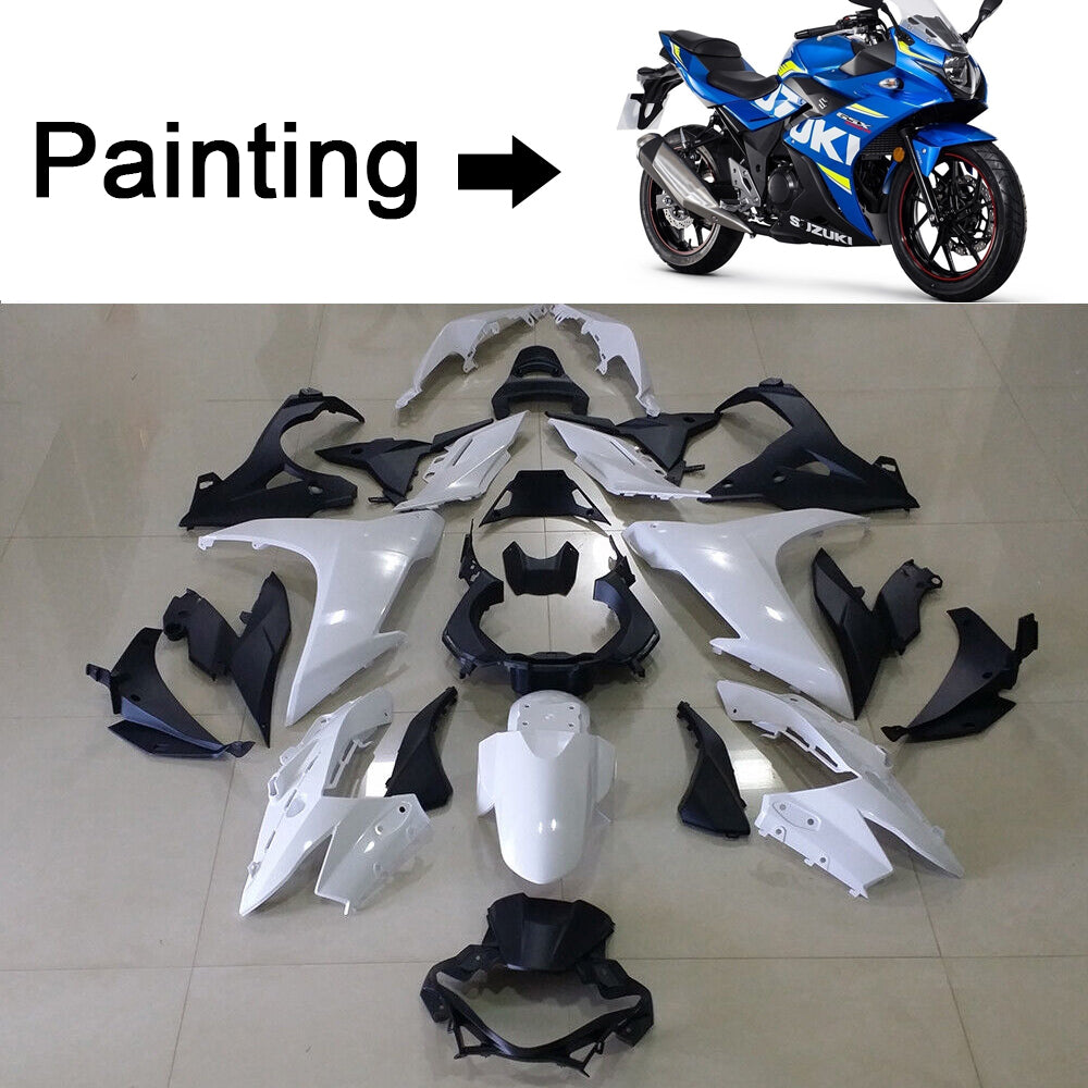 Amotopart 2017-2020 Suzuki GSX250R Fairing Blue&Yellow Kit