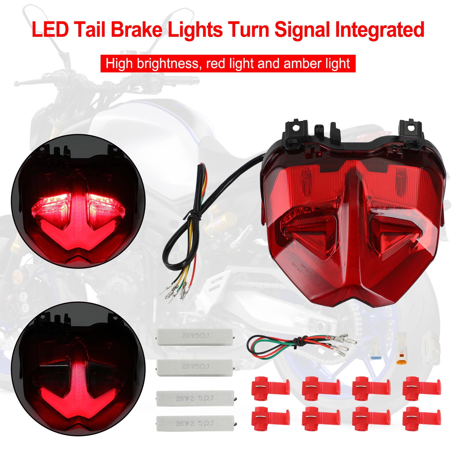 21-22 Yamaha MT-09 MT10 SP Tail Brake Lights Turn Signal Integrated