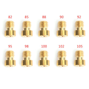 10set Round Head Main Jet 5mm 82-105 For GY6 Motorcycle Scooter Carburetor PZ19