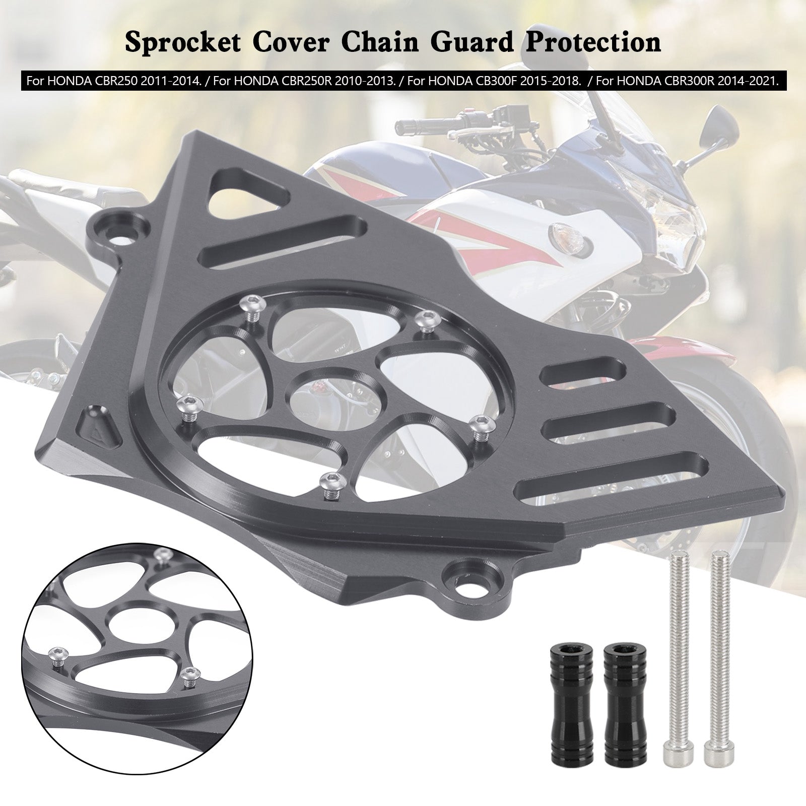 Honda CBR250R CBR300R CB300F Front Sprocket Cover Chain Guard