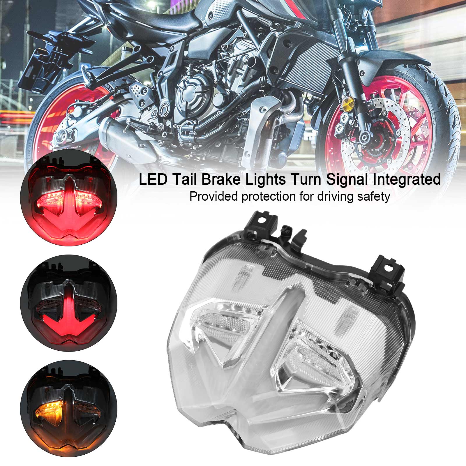 21-22 Yamaha MT-09 MT10 SP Tail Brake Lights Turn Signal Integrated