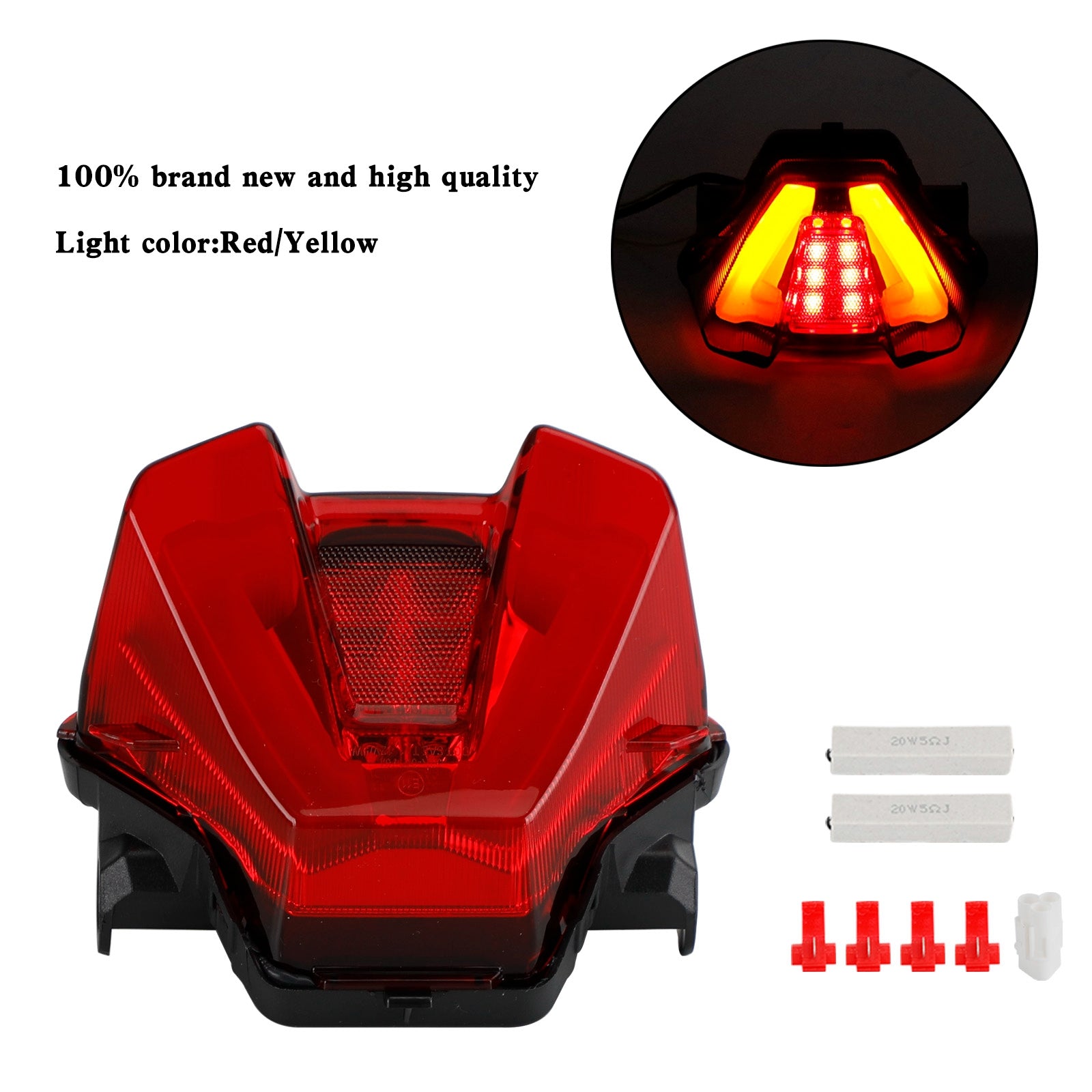 LED Rear Tail Light Brake Turn Signals For Yamaha MT-07 MT07 2021-2023