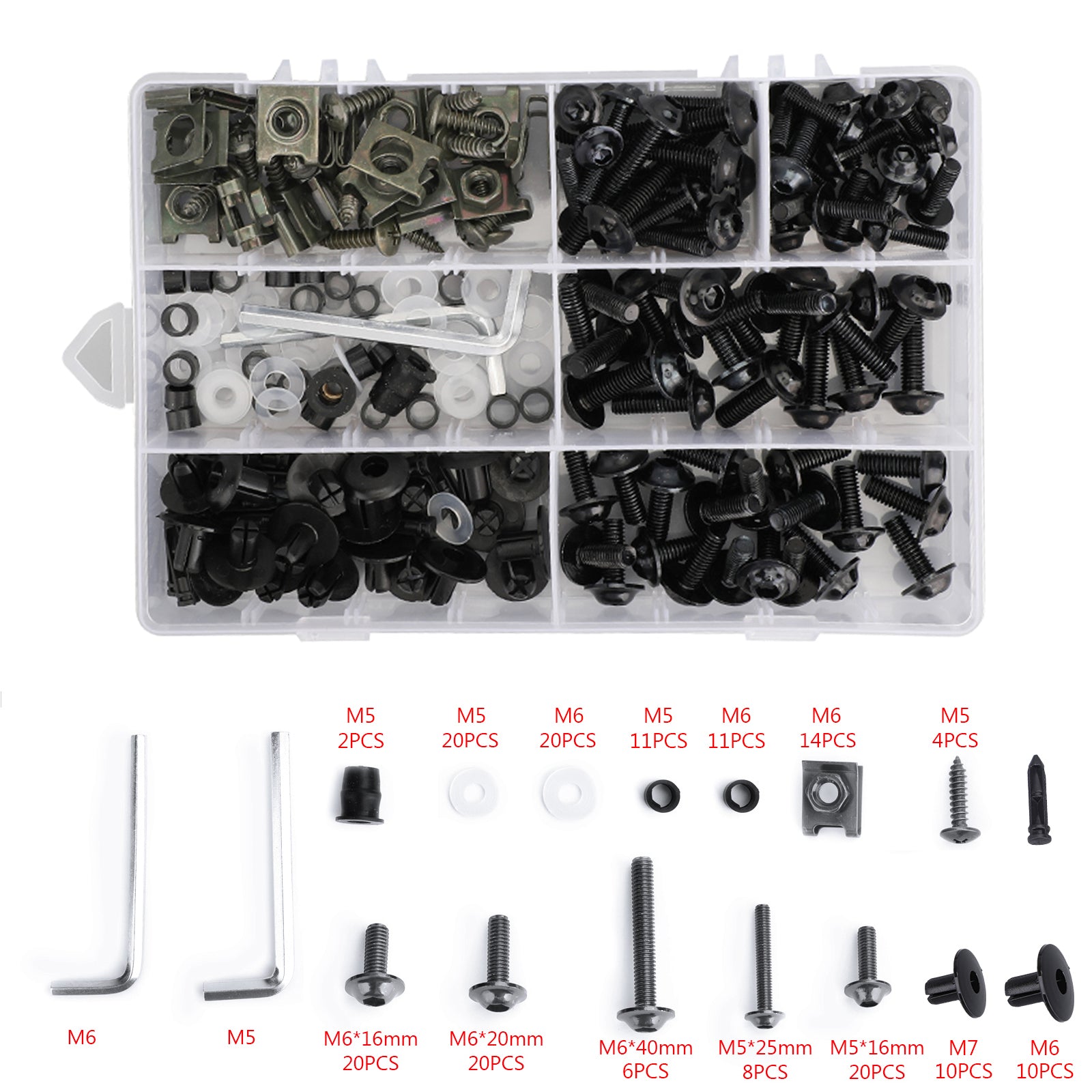 Amotopart Kawasaki Ninja 650 EX650 2017-2019 Kit carénage Amotopart plastique