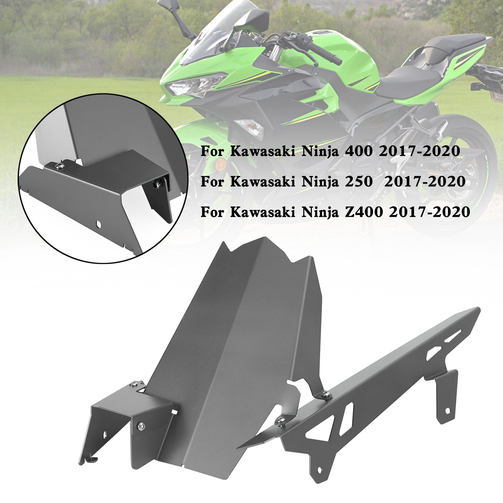 Kettenrad-Kettenschutzabdeckung für Kawasaki Ninja 400/250 Z400 2017–2020