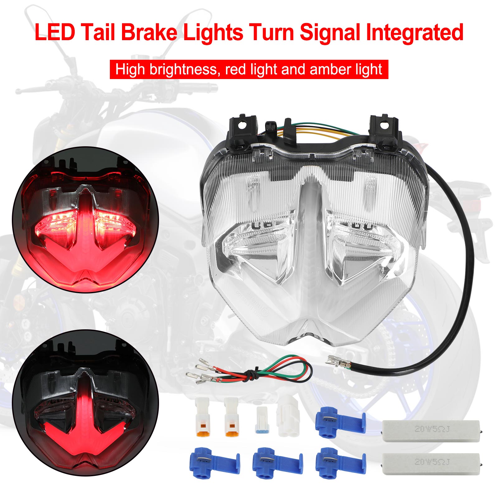 21-22 Yamaha MT-09 MT10 SP Tail Brake Lights Turn Signal Integrated