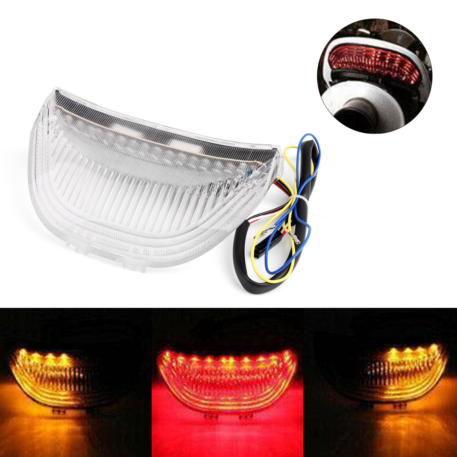 Honda 03-06 CBR600RR & 04-07 CBR1000RR Clignotants de feu arrière à LED intégrés