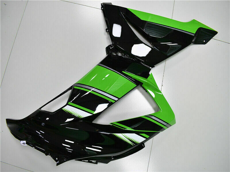 Amotopart Kawasaki Zx6R 2013-2018 Carena Verde Amotopart Kit Plastiche C/Kit Bulloni