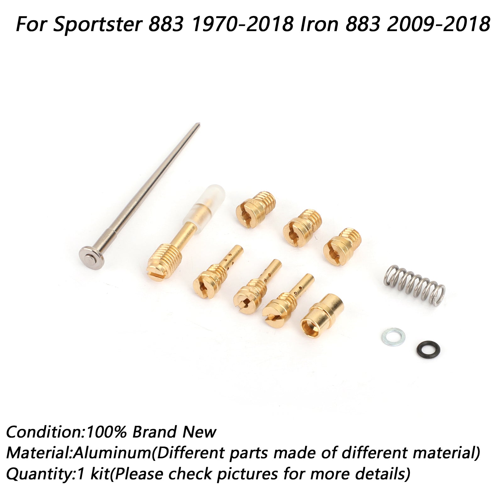 Kit de réparation de carburateur Sportster adapté au Sportster 883 1970-2018 Iron 883 2009-2018