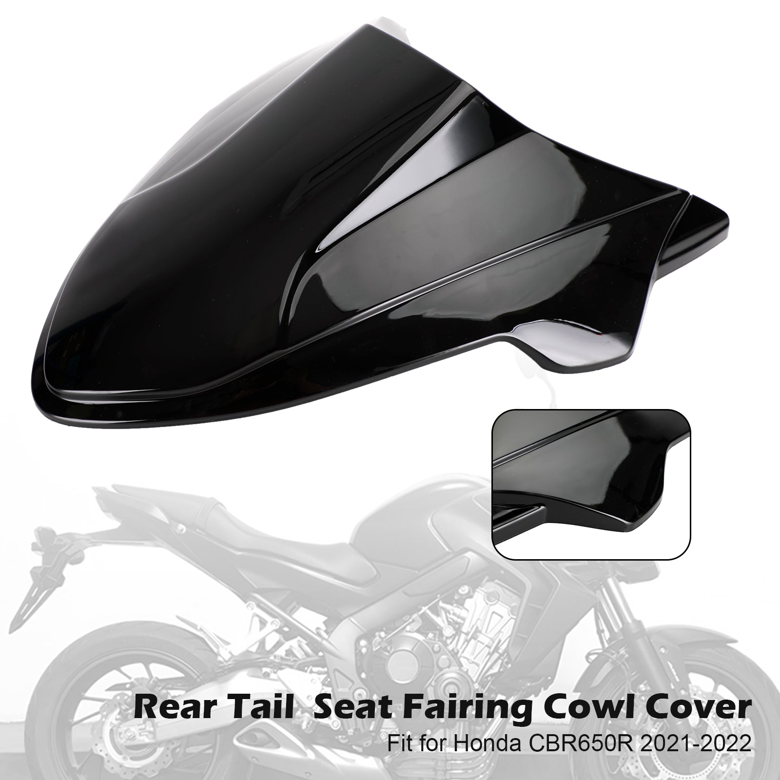 Rear Tail Seat Fairing Cowl Cover for Honda CB650R 2021-2022 Generic