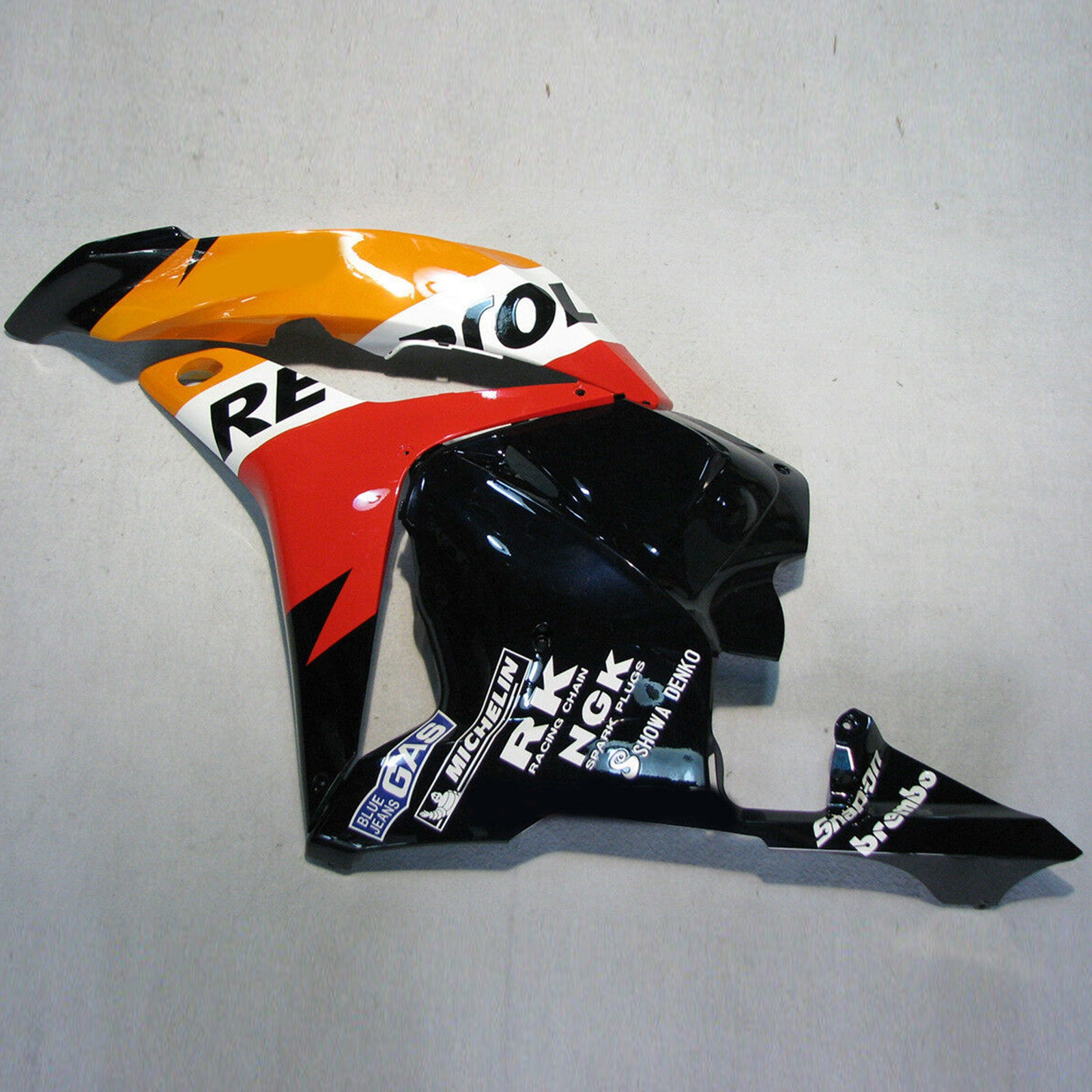 Amotopart 2009-2012 Honda CBR600RR Kit de carenado naranja y negro