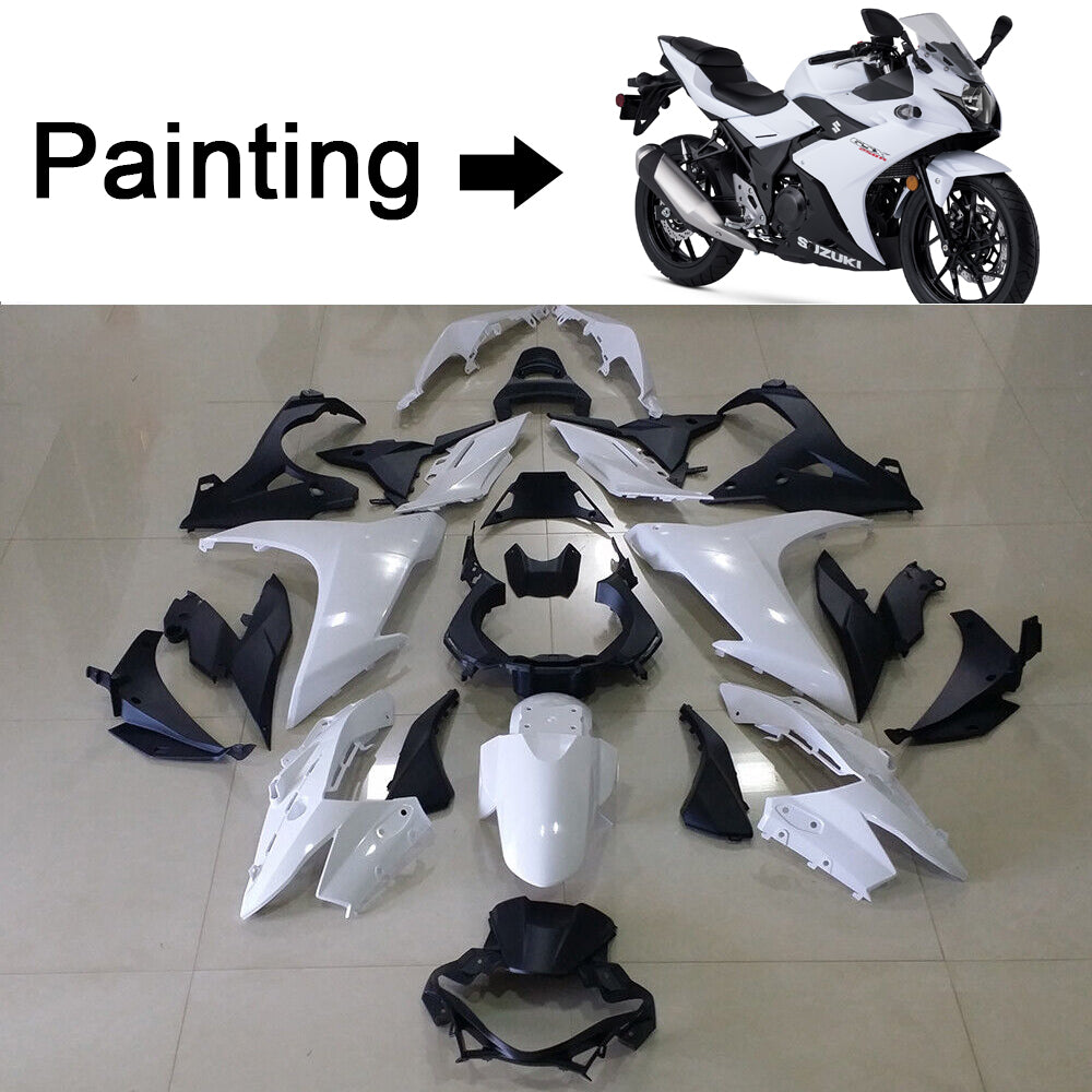 Amotopart 2017-2020 Suzuki GSX250R Fairing White Kit