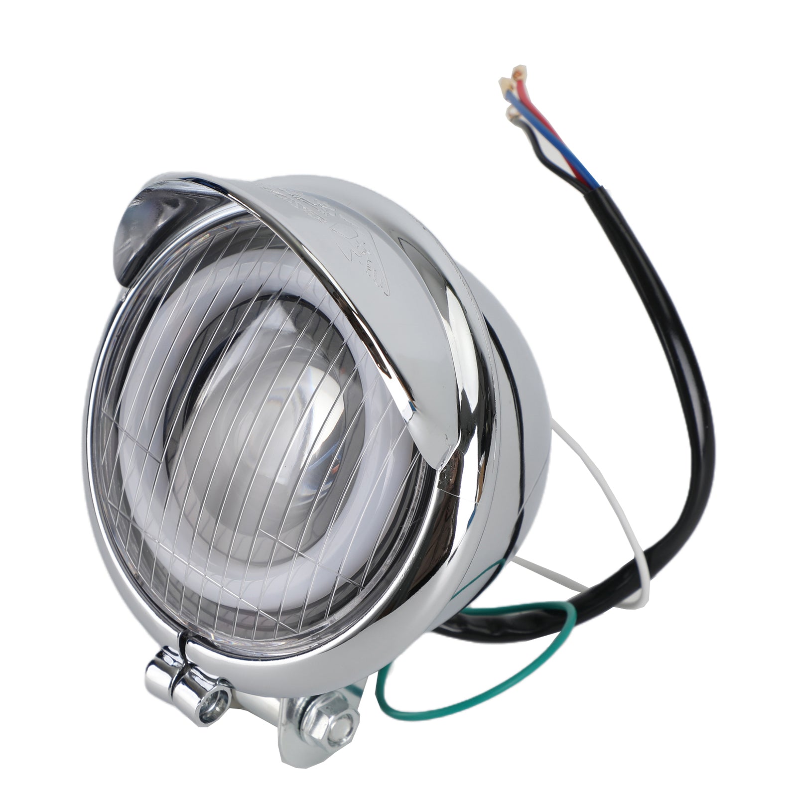 5 inch 12V Motorcycle Chrome Bullet Headlight Passing Spot Fog Lamp