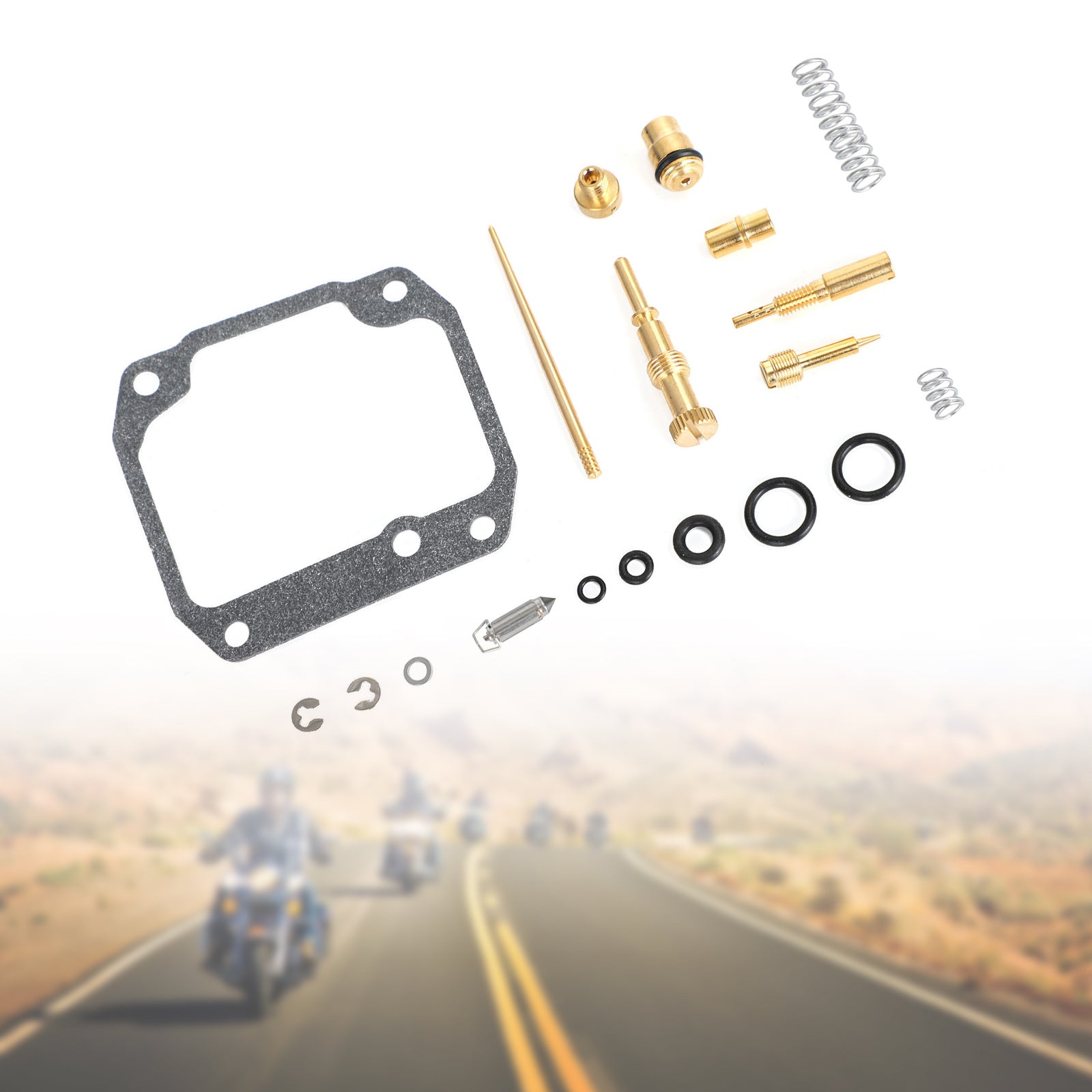 Kit de reconstrucción de carburador compatible con Suzuki Quadrunner 160 LT160E 2x4 1989-1992 genérico