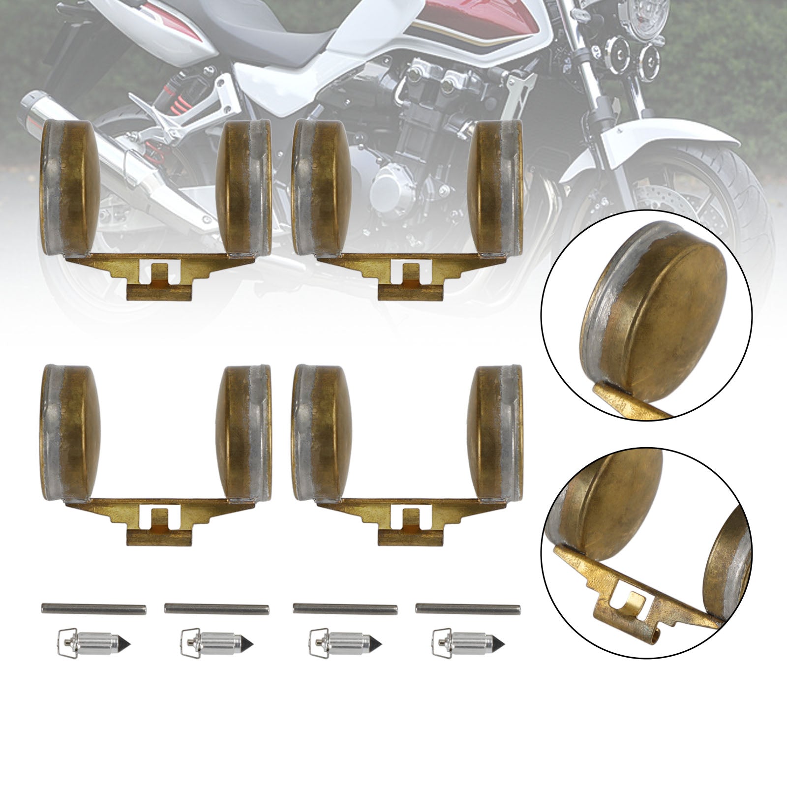 4X Vergaser-Reparatursatz Schwimmer passend für Honda CB100 CB350 XL100 XL125 XL175 SL100 Generic