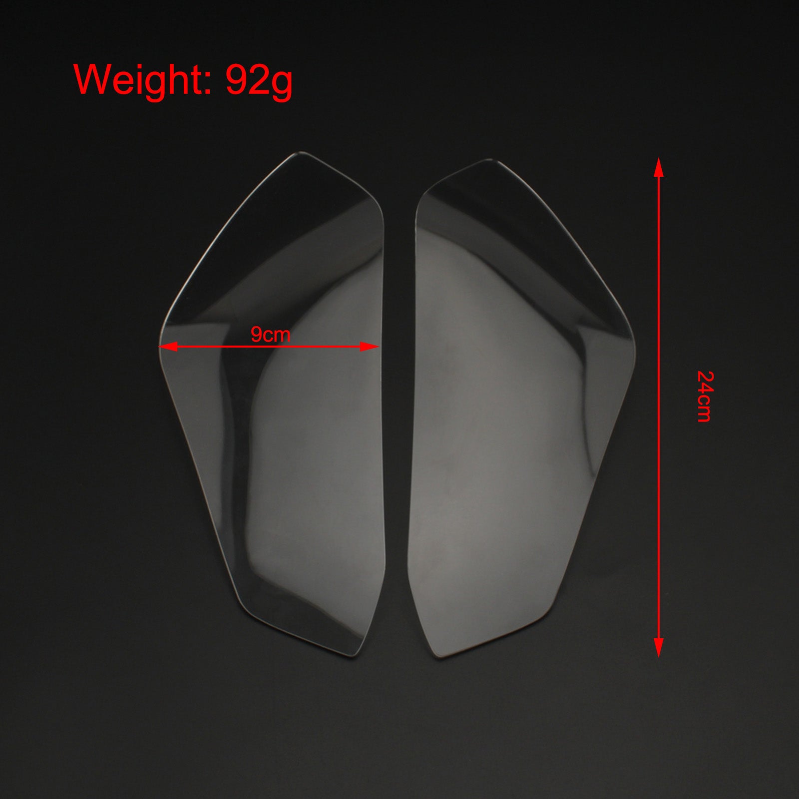 Coperchio di protezione della lente del faro anteriore adatto per Honda Cbr1000Rr 2017-2020 Corpo e telaio fumé