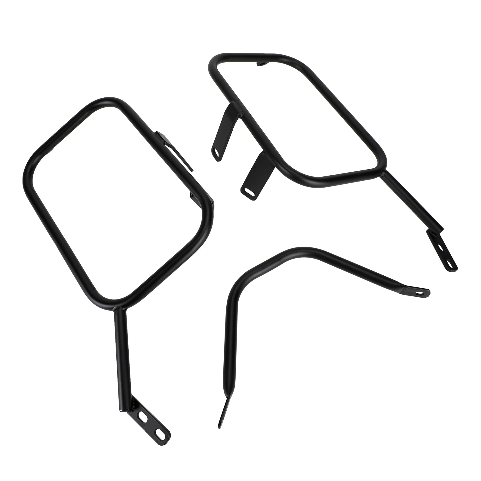 Staffa di montaggio supporto borsa laterale nera per Ducati Scrambler 400 800 16-22