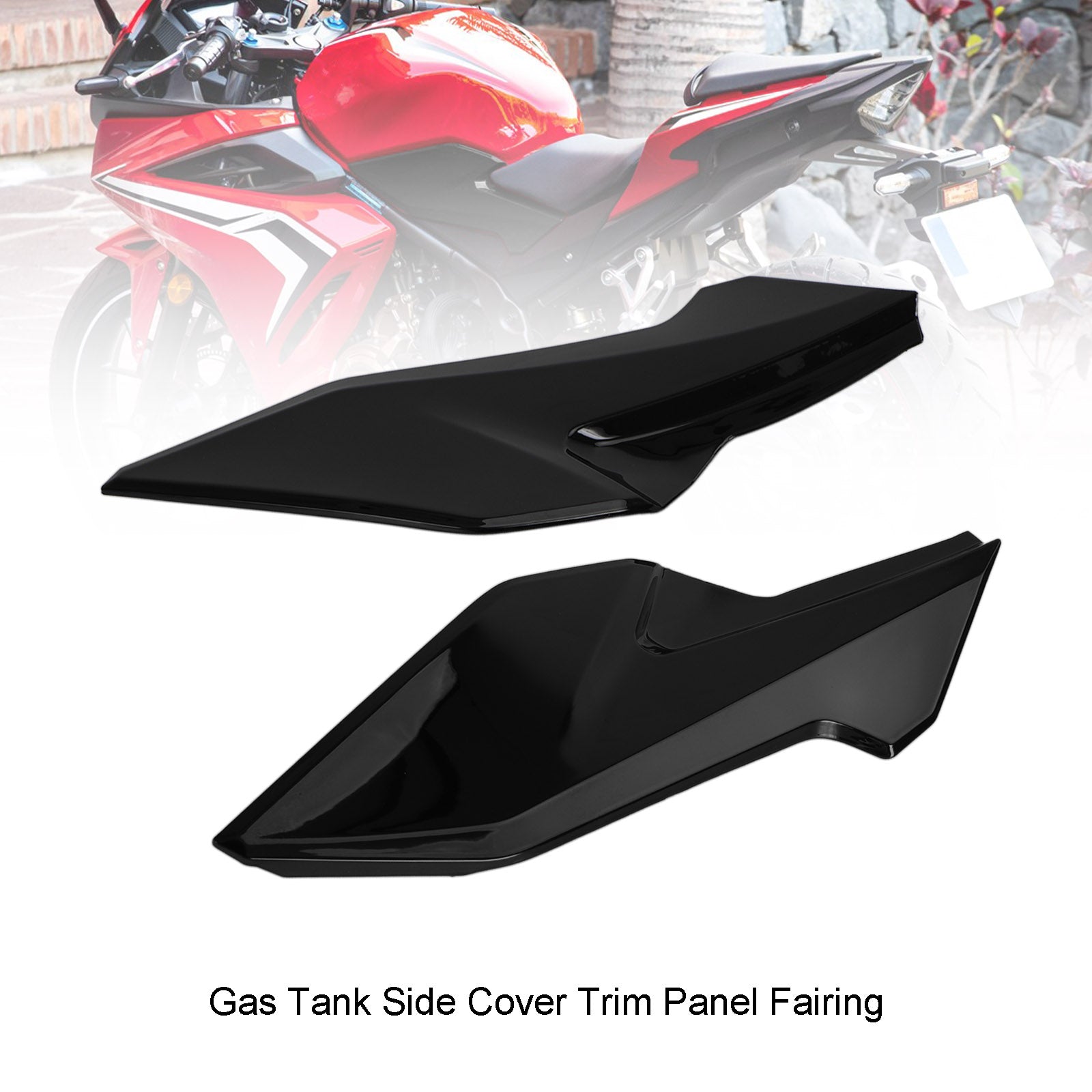 Gas Tank Side Cover Trim Panel Fairing For HONDA CBR500R 2019-2021 Black