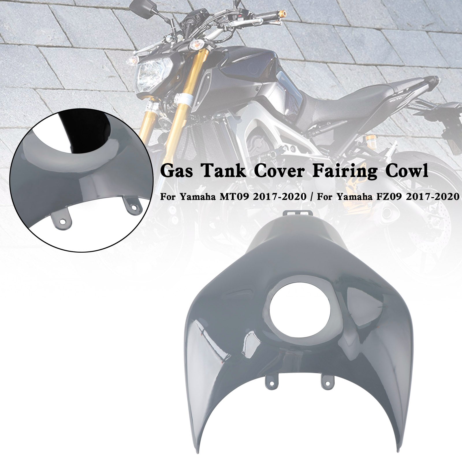 Gas Tank Cover Trim Fairing Cowl For Yamaha MT-09 MT09 FZ09 2017-2020